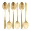 SZTUĆCE ZŁOTE ZESTAW łyżeczki deserowe 6 sztuk Excelent HouseWare matowe