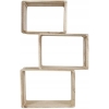 3x DREWNIANY REGAŁ ŚCIENNY CUBE PÓŁKA WISZĄCA Home Decor Accents brzoza
