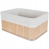 KOSZYK BAMBUSOWY ORGANIZER pudełko naturalny materiał 35x25x16 cm 061