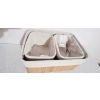 KOSZYK BAMBUSOWY ORGANIZER pudełko naturalny materiał 35x25x16 cm 061