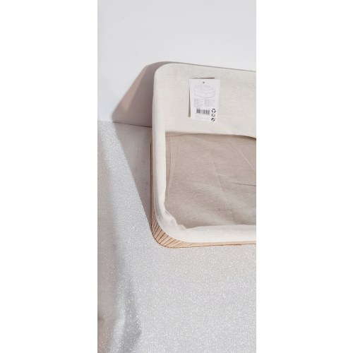 KOSZYK BAMBUSOWY ORGANIZER pudełko naturalny jasny materiał 38x27x18 cm 54