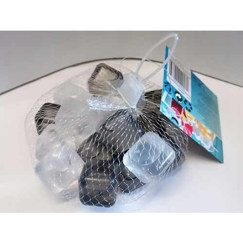 Kostki lodu do drinków CUBE ICE WIELOKROTNEGO UŻYTKU x20 czarno-białe