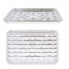 Tacki aluminiowe na Grill prostokątne BBQ piekarnik 34 x 23 x 2,5 cm 3 szt