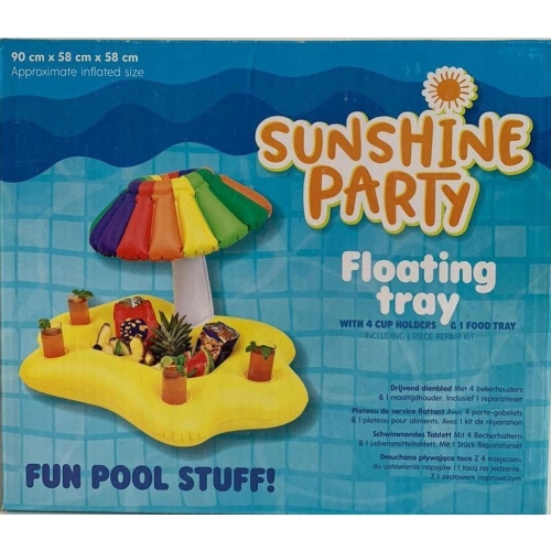 Dmuchany minibar taca na napoje przekąski BAREK PARASOL Sunshine Party