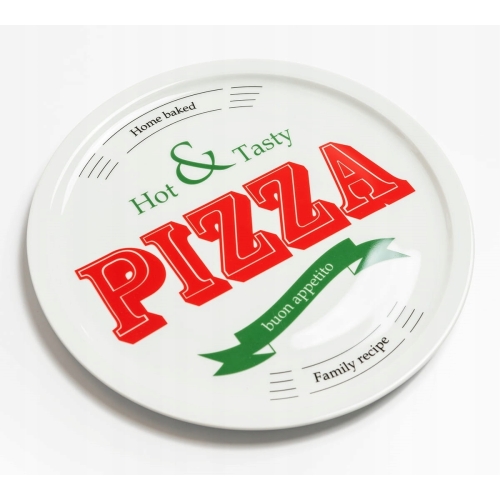Porcelanowy WŁOSKI Talerz do Pizzy 30 cm PIZZA ITALIAN CS Talerz obiadowy