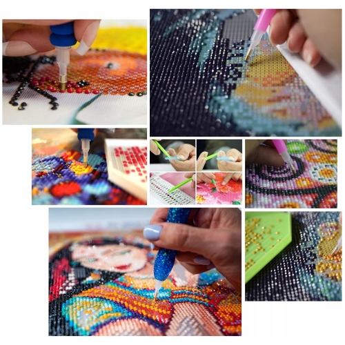 MALOWANIE Diamentami HAFT OBRAZ Diamentowy Mozaika 30x40 cm ROZETA Hobby