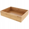 BAMBUSOWA ROZSUWANA SKRZYNKA Z PRZEGRÓDKAMI BOX ORGANIZER 30 x 13 x 6 cm