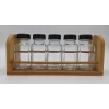 BAMBUSOWA ROZSUWANA SKRZYNKA Z PRZEGRÓDKAMI BOX ORGANIZER 30 x 13 x 6 cm