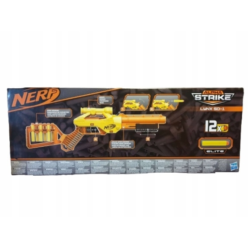 Karabin Wyrzutnia Pistolet Hasbro ALPHA STRIKE 12 strzałek PREZENT dzieci