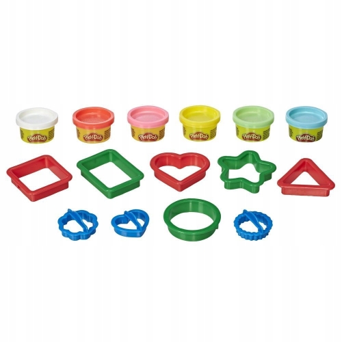 PLAY-DOH CIASTOLINA KSZTAŁTY 6 MAS 9 FOREMEK E8534 ZESTAW DO SUPER ZABAWY
