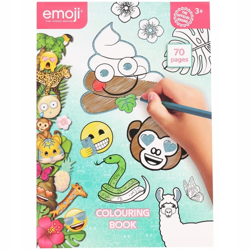 KOLOROWANKA dla dzieci MALOWANKA EMOJI 70 stron Wymiary 21 x 30 cm