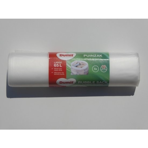 DUMIL WORKI NA GRUZ ŚMIECI 65 litrów MEGA MOCNE REMONT 5 szt 65 x 100