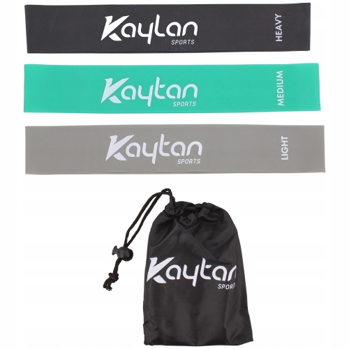 3 TAŚMY GUMY OPOROWE DO ĆWICZEŃ BODY SHAPER ETUI 5 10 15 kg 47 Kaytan