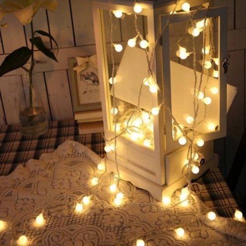 GIRLANDA OGRODOWA DUŻE LAMPKI LED 50 szt 15m EKO TARAS BALKON OGRÓD Home