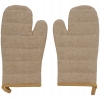 2 RĘKAWICE KUCHENNE Chambray żółte bawełniane 921 Akcesoria Kuchenne Home