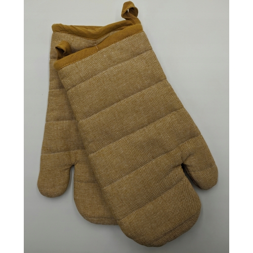 2 RĘKAWICE KUCHENNE Chambray żółte bawełniane 921 Akcesoria Kuchenne Home