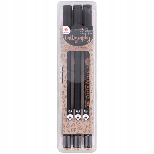 PISAKI DO KALIGRAFII Zestaw 3szt. ROSE GOLD 2 mm 3,5 mm 5 mm DecoTime