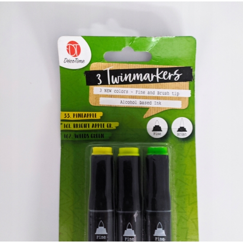 PISAKI MARKERY PODWÓJNE ALKOHOLOWE TWINMARKERS 3 Sztuki 33 162