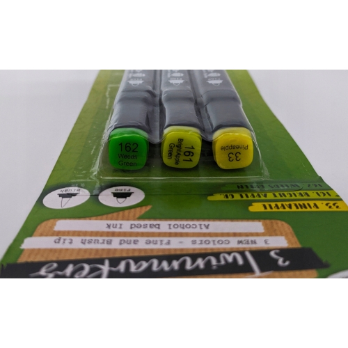 PISAKI MARKERY PODWÓJNE ALKOHOLOWE TWINMARKERS 3 Sztuki 33 162
