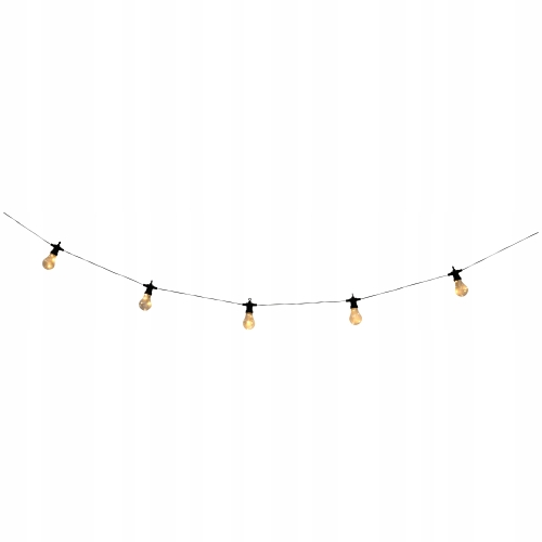 GIRLANDA LAMPKI LED DUŻE 5,5m 10KUL OŚWIETLENIE DO DOMU OGRODU NA TARAS