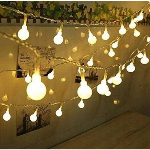 GIRLANDA LAMPKI LED DUŻE 5,5m 10KUL OŚWIETLENIE DO DOMU OGRODU NA TARAS