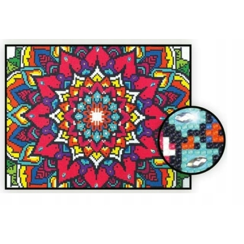 Mozaika wyszywanie HAFT DIAMENTOWY 30x40 MANDALA