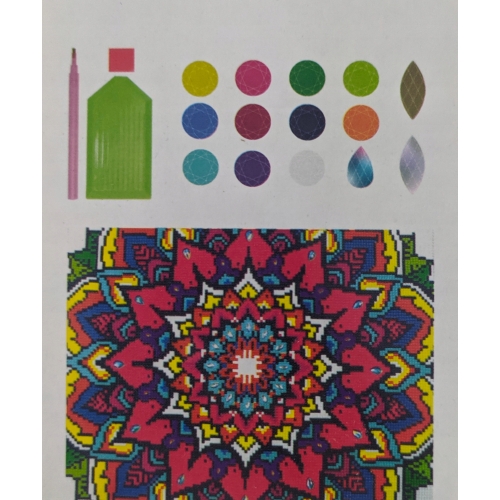 Mozaika wyszywanie HAFT DIAMENTOWY 30x40 MANDALA