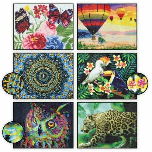 Mozaika Obraz wyszywanie HAFT DIAMENTOWY ARKUSZ 30x40 MOTYLE 04