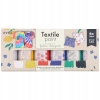 FARBY FARBA DO MALOWANIA TKANIN TEKSTYLI UBRAŃ RÓŻNE KOLORY 6 x 50 ml 46