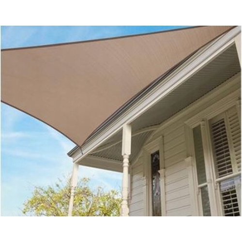 ŻAGIEL PARASOL OGRODOWY PRZECIWSŁONECZNY TARAS OGRÓD 3,6m x 3,6m beż