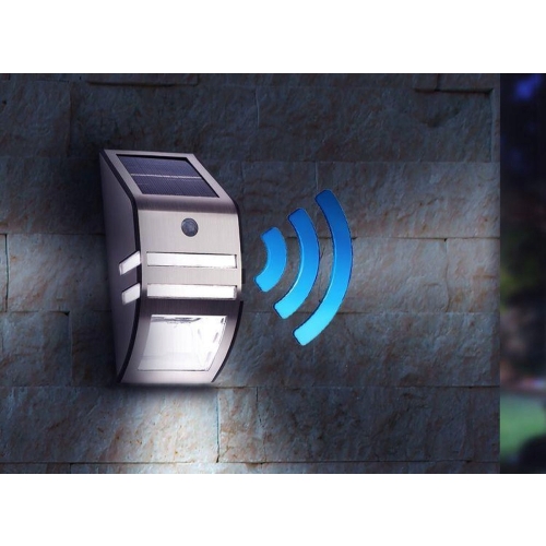 LAMPA SOLARNA ELEWACYJNA LED GRUNDIG ŚCIENNA CZUJNIKI RUCHU NOWOCZESNA