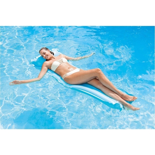 MATERAC DMUCHANY INTEX 183 x 69 cm DŁUGI DUŻY NA BASEN I JEZIORA NIEBIESKI
