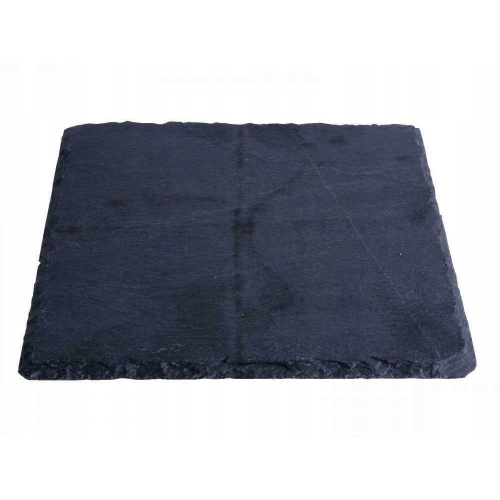 TACA DESKA Z KAMIENIA ŁUPKOWEGO TALERZ DO SERWOWANIA 17 x 17 cm KWADRAT