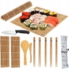 Bambusowy zestaw do SUSHI 14 elementów SMUKEE DO PROFESJONALNYCH ROLADEK