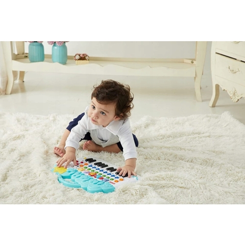 PIANINKO INTERAKTYWNE ZE ZWIERZĄTKAMI FISHER PRICE ZABAWKA wym. 30x35cm
