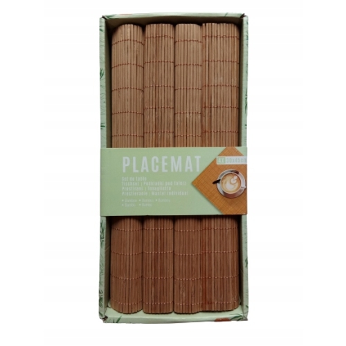 PODKŁADKI POD TALERZE ZESTAW BAMBUS JASNY 692