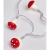 ŁAŃCUCH LAMPKI CHOINKOWE 10 SZTUK LED OZDOBA CZERWONE MUCHOMORY Home 613