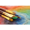 PĘDZLE PŁASKIE DO FARB OLEJNYCH GLITTER 7 SZTUK DUŻY ZESTAW Faber-castell