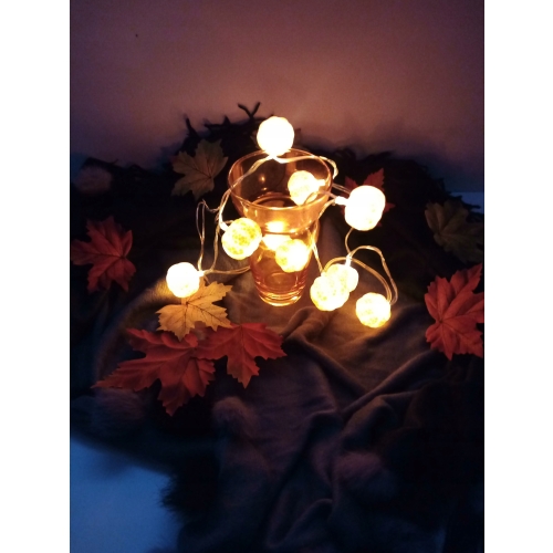 DYNIE 10 X LED GIRLANDA SUPER JESIEŃ HALLOWEN 30cm na baterie dekoracja 80