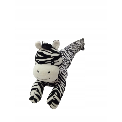 STOPER WAŁEK CHRONIĄCY PRZED PRZECIĄGIEM POD DRZWI PLUSZOWA ZEBRA 62