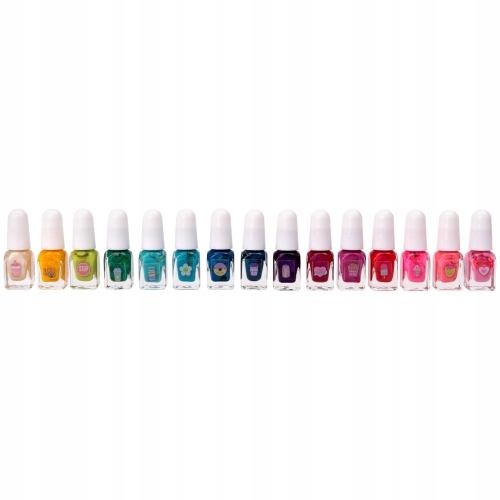 LAKIER DO PAZNOKCI OBRACANY ZESTAW Love My STYLE 16 KOLORÓW MIX XXL 52