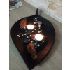 PATERA 3 POZIOMOWA Z KAMIENIA ŁUPKOWEGO 28 x 35 CM DO SERWOWANIA PRZEKĄSEK