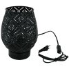 LAMPA STOŁOWA METALOWA AŻUROWA CZARNA GLAMOUR LM DESIGN LUMERO 934
