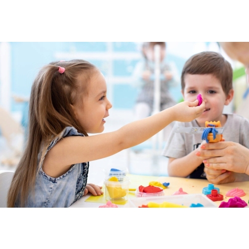 CIASTOLINA PLAY DOH 168 GR NIEBIESKI CZERWONY REKIN DLA DZIECI NA PREZENT