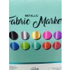 MARKERY DO MALOWANIA TKANIN KOLORY METALICZNE 10 SZT CRAFT UNIVERSE PINK