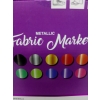 MARKERY DO MALOWANIA TKANIN KOLORY METALICZNE 10 SZT CRAFT UNIVERSE PINK