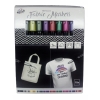 MARKERY DO MALOWANIA TKANIN KOLORY METALICZNE 10 SZT CRAFT UNIVERSE PINK