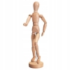 MANEKIN DREWNIANY DO SZKICU RYSUNKU FIGURKA wym. 7x7x35 cm Dekoracja Ozdoba