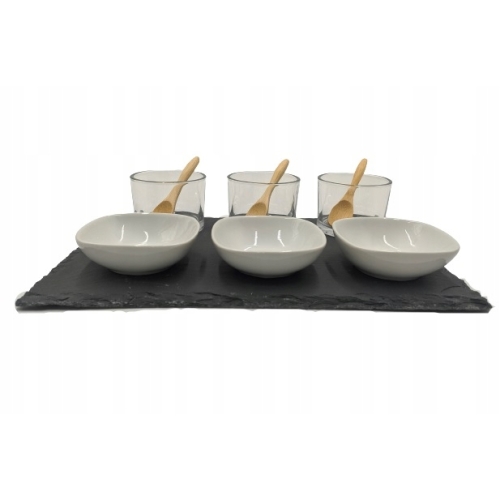 SERWIS DEGUSTACYJNY ZESTAW DO SERWOWANIA SOSÓW I DIPÓW Absolu Chic