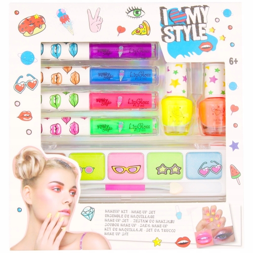 ZESTAW DO MAKIJAŻU DLA DZIECI BŁYSZCZYKI LAKIER I love my style 04